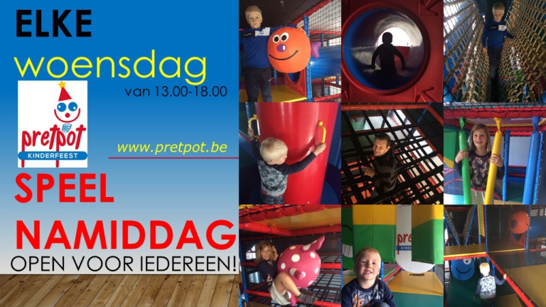 Elke woensdag = speelnamiddag!